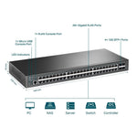 TP-Link Networks TP-Link JetStream 48-Port Gigabit L2+ Managed Switch with 4 10GE SFP+ Slots / TL-SG3452X