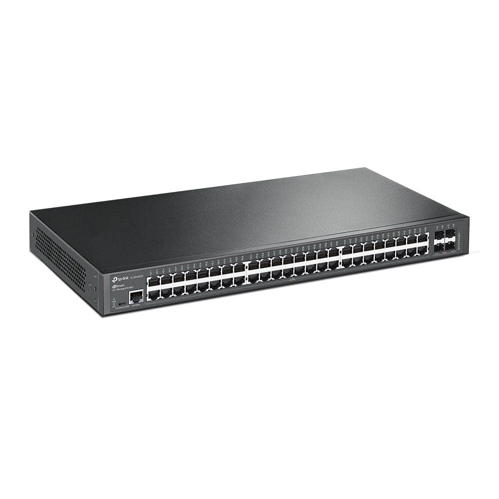 مفتاح TP-Link JetStream المُدار ذو 48 منفذ Gigabit L2+ مع 4 فتحات SFP+ 10GE / TL-SG3452X - متجر نصر