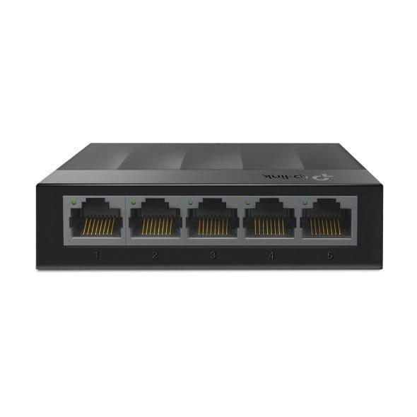 محول شبكة مكتبي TP-Link LS1005G | 5 منافذ بسرعة 10/100/1000 ميجابت في الثانية (أسود) - متجر نصر