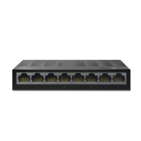 TP-Link LS1008G | 8-Port 10/100/1000Mbps Desktop Switch (Black) - متجر نصر
