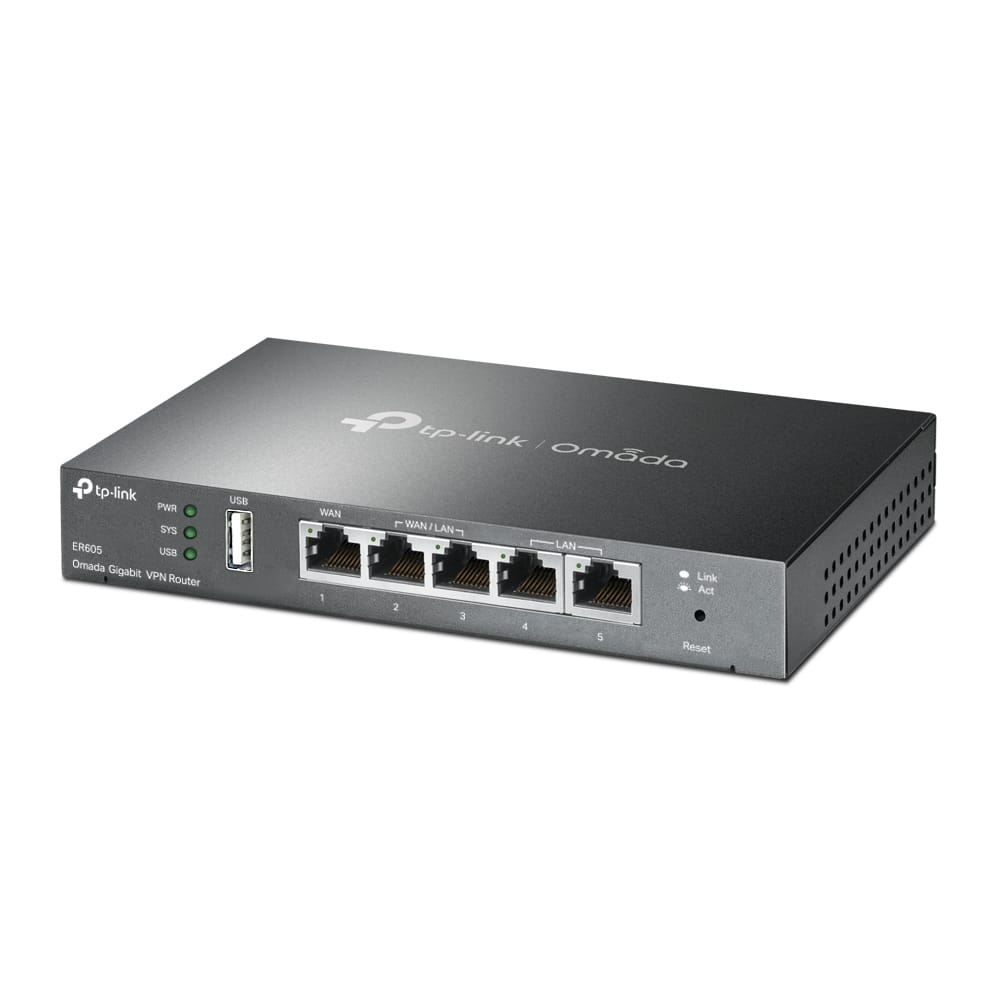 جهاز توجيه متعدد المنافذ من تي بي لينك |TP-Link Omada Gigabit VPN Router | ER605 - متجر نصر