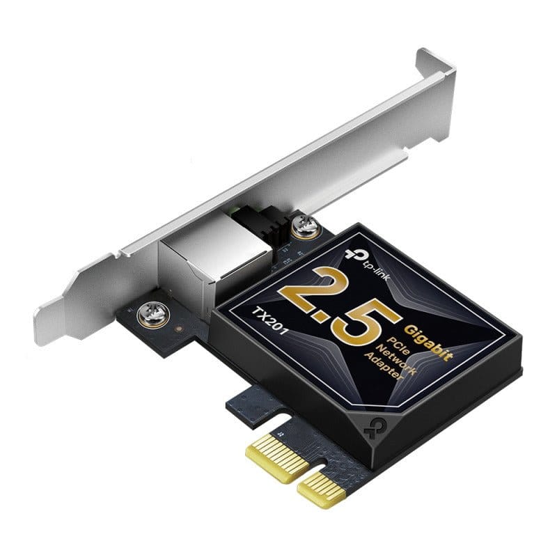 محول شبكة TP-Link TX201 | 2.5 جيجابت PCIe (أسود) - متجر نصر
