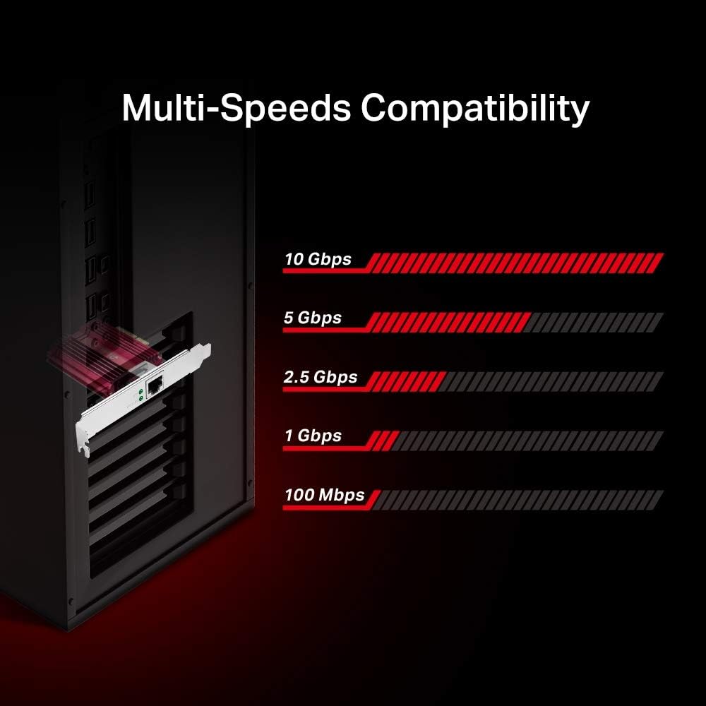 TP-Link TX401 |10 Gigabit PCIe Network Adapter (Red) - متجر نصر