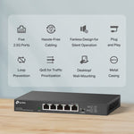 TP-Link 5-Port 2.5G Multi-Gigabit Desktop Switch, Metal Casing | TL-SG105-M2 - image 4