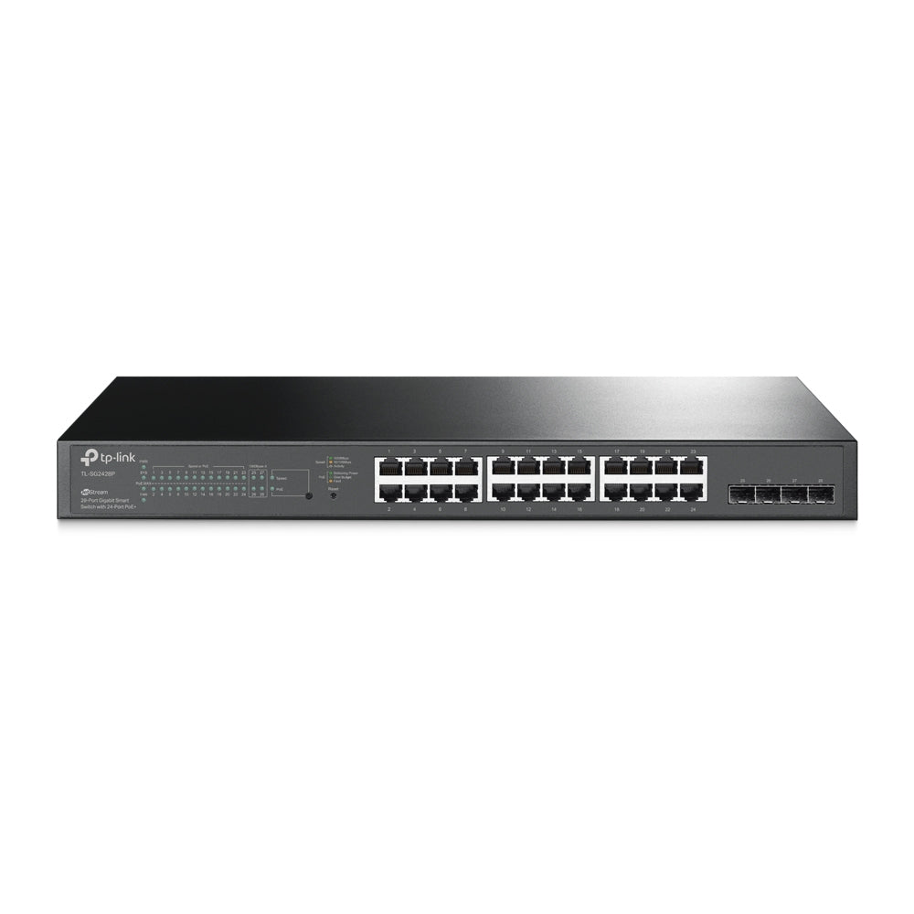 TP-Link JetStream 28-Port Gigabit Smart PoE+ Switch, 24 PoE+ Ports, 250W | TL-SG2428P - متجر نصر