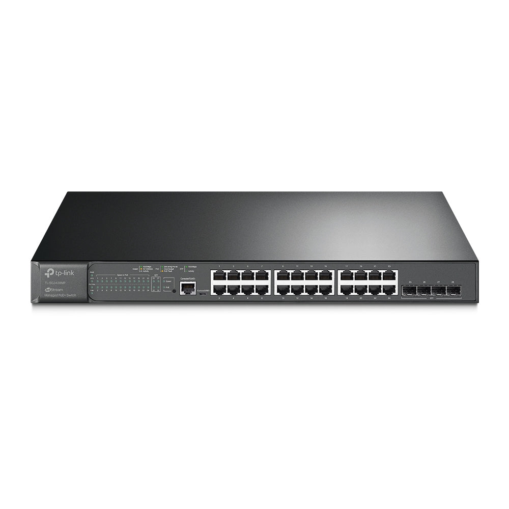 TP-Link JetStream 28-Port Gigabit L2 Managed PoE+ Switch, 24 PoE+ Ports, 384W | TL-SG3428MP - متجر نصر