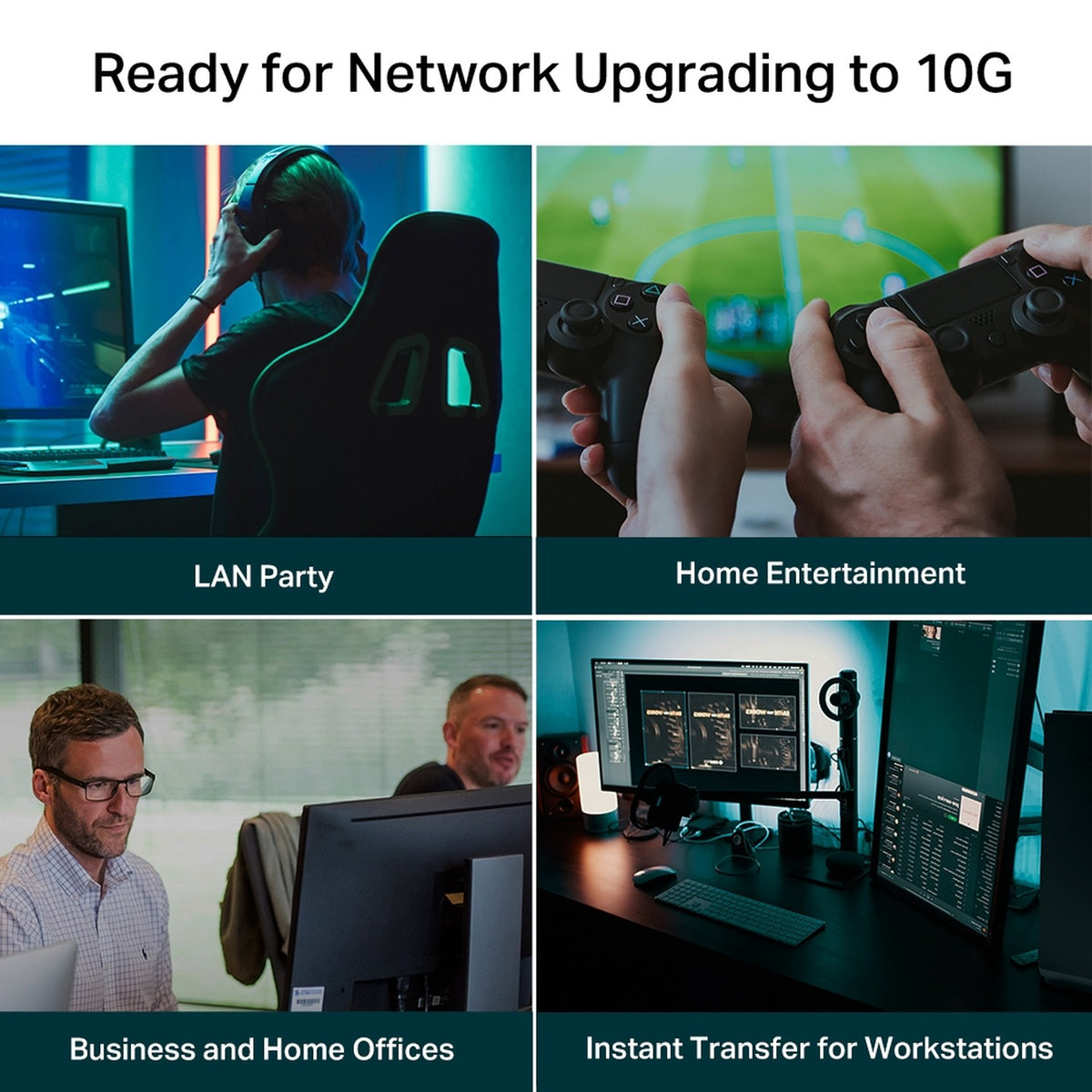 سويتش TP-Link مكتبي 5 منافذ 10G Multi-Gigabit بهيكل معدني | TL-SX105 - متجر نصر