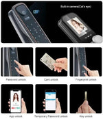 Tuya Locks Smart Door Lock 3D-Face Recognition | Surveillance| Video Call | Self Open | Waterproof | SE44x