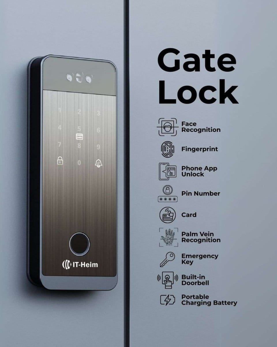 Smart Door Lock Automatic SE73x | Double Fingerprint | Video Call and Surveillance | Self Open - متجر نصر
