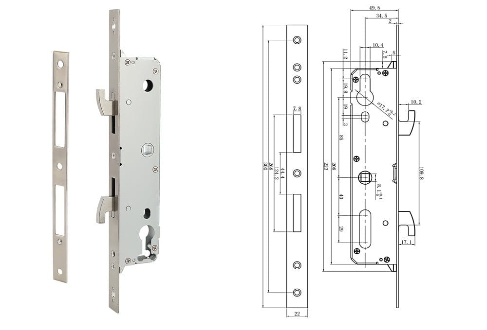 Smart Door Lock for Aluminum Door- SE64x - متجر نصر