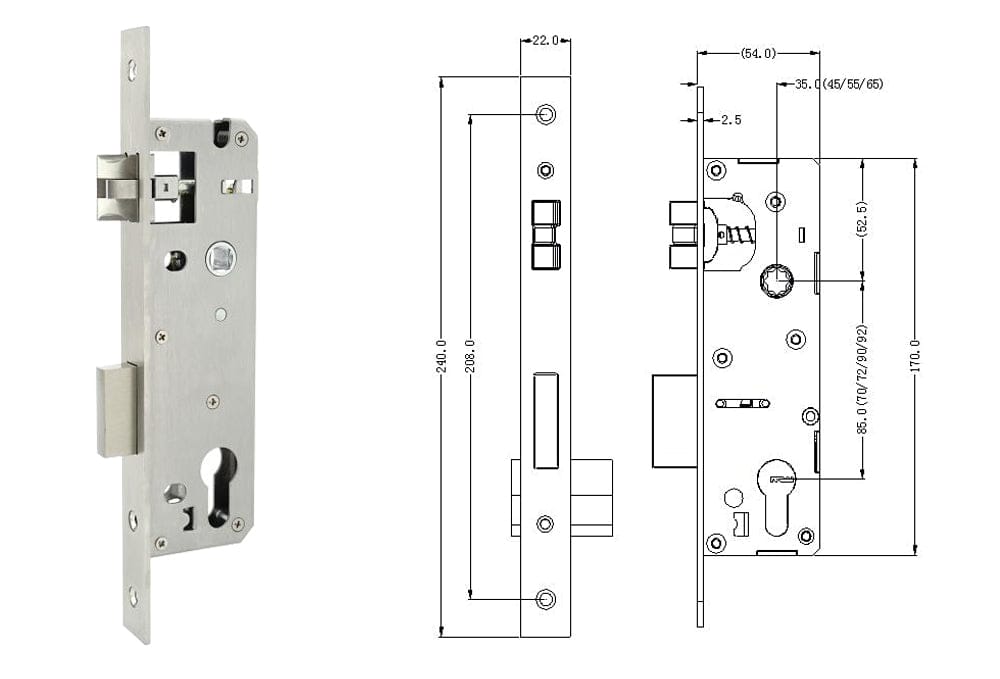 Smart Door Lock for Aluminum Door- SE64x - متجر نصر