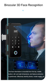 Tuya Locks Smart Door Lock for Glass Door Face Recognition | SE39x