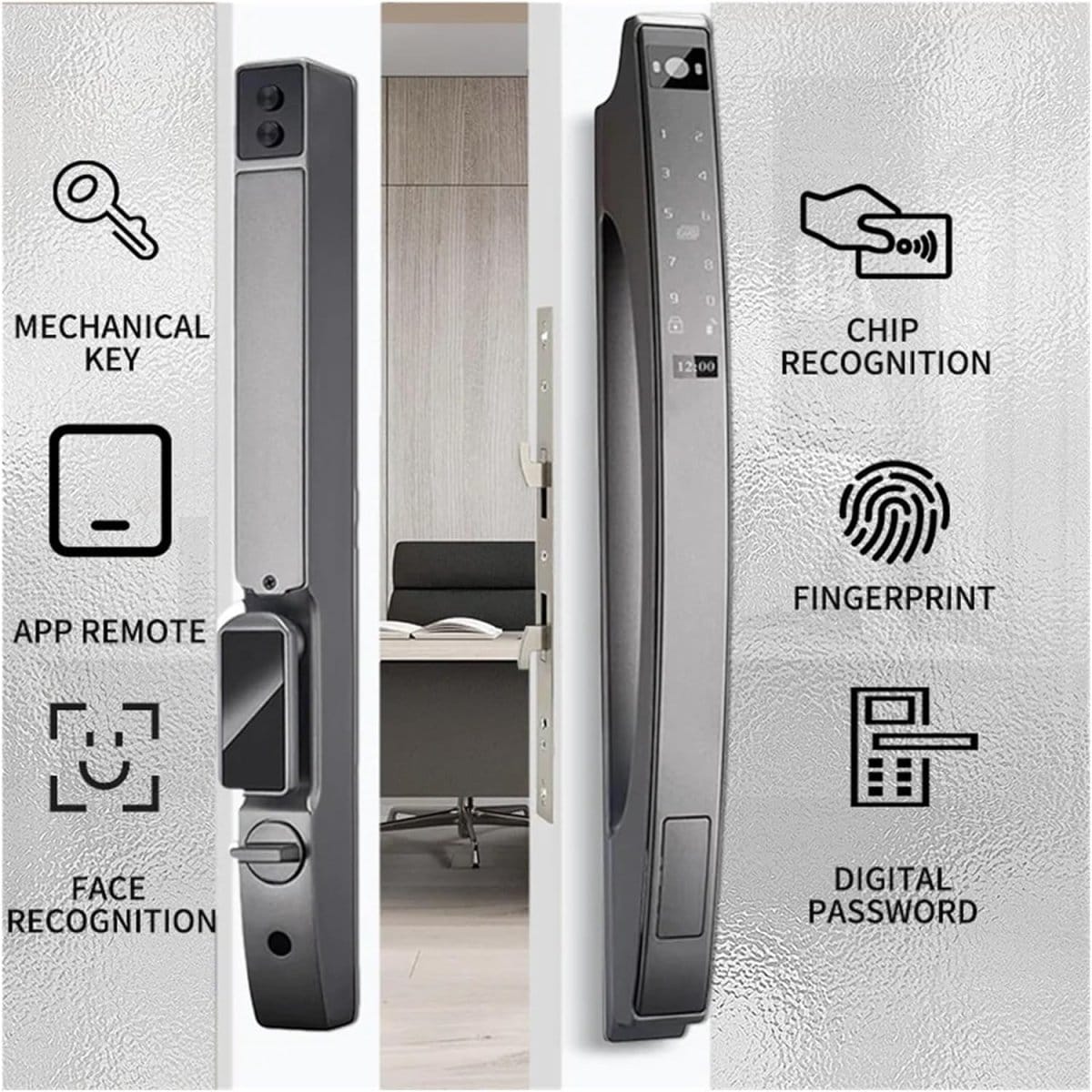 Smart Door Lock SE56 Slim Design (Tri Lock) - متجر نصر