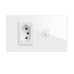 Tuya Smart Home 1 Light Switch + 1 Power Plug Tuya Smart Switch + Smart Power Plug | (Black/White) |