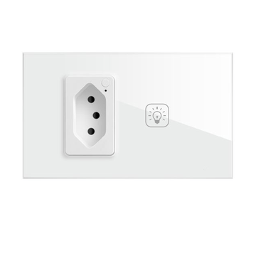 Tuya Smart Home 1 Light Switch + 1 Power Plug Tuya Smart Switch + Smart Power Plug | (Black/White) |