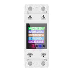 Tuya Smart Home AT2PW 100A Tuya WiFi Din Rail Energy Meter Smart Switch With LCD