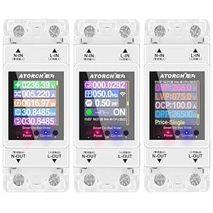 AT2PW 100A Tuya WiFi Din Rail Energy Meter Smart Switch With LCD - متجر نصر