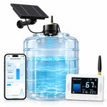 Tuya Smart Home Installation for Tank (Solar Powered) Wireless Tank Level Meter | WiFi Screen + RF Sensor | External Antenna | Stainless Sensor | New Model | EPTech.WiFi.RF.Plus