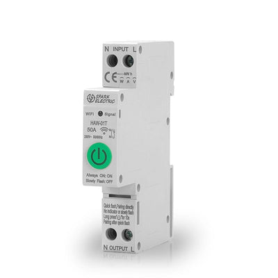 Tuya Smart Home Smart Breaker 1 Pole (Energy Meter) (19mm / 50A) HAW-01T