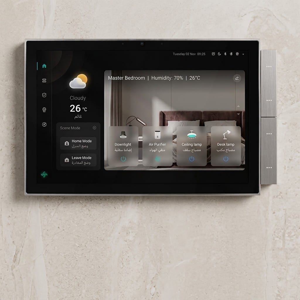 Tuya 10.1" Smart Home Control Panel with Alexa & Zigbee Gateway - متجر نصر