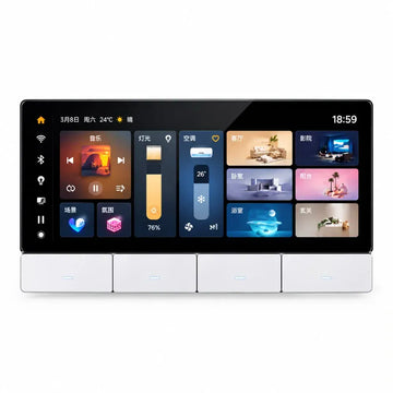 Tuya Smart Home Tuya 6" Smart Home Control Panel with Zigbee Gateway & 4 Smart Switches