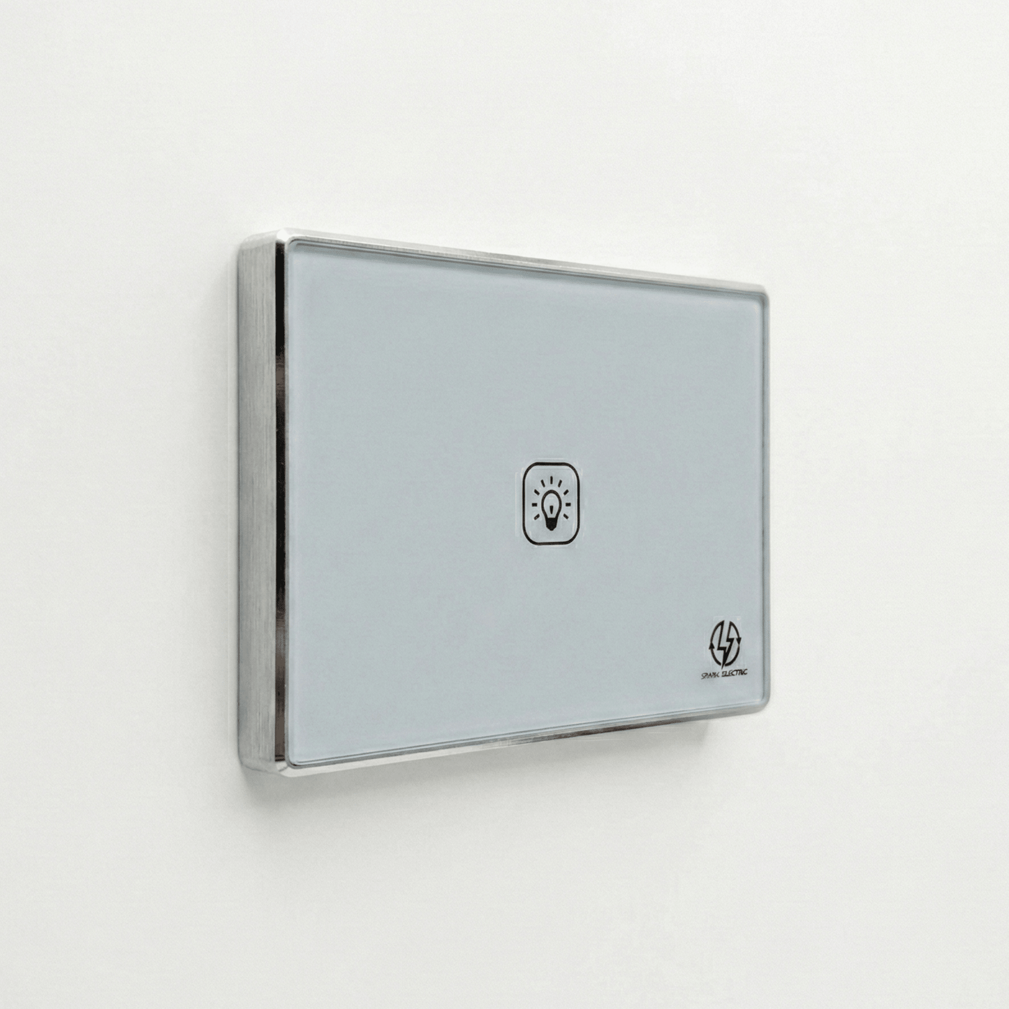 Tuya Smart Deluxe Switch 10A | 1 Gang | Aluminum Frame | Spark Electric - متجر نصر