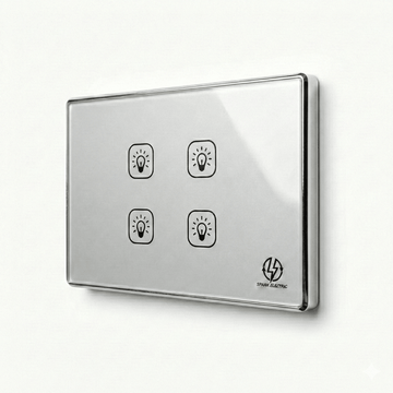 Tuya Smart Home Tuya Smart Deluxe Switch 10A | 4 Gang | Aluminum Frame | Spark Electric