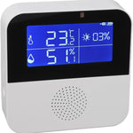 Tuya Smart Home Tuya Smart Thermometer with 2.9 Inch LCD Display Real Time Monitoring for Home Humidity Gauge