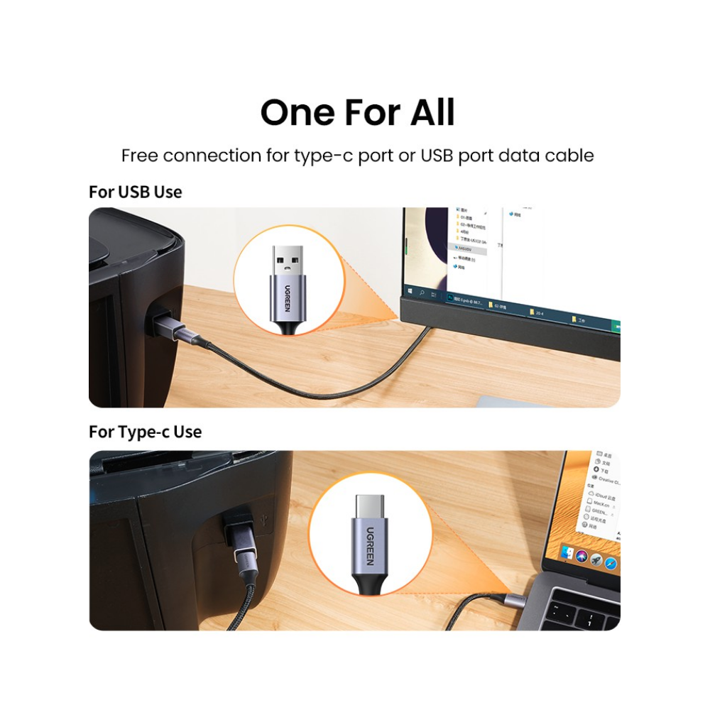 UGREEN USB-C to Printer Adapter  USB B/M