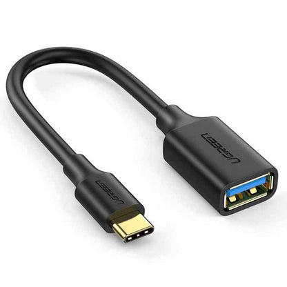 Ugreen adapter USB-C Male To USB 3.0 A Female OTG Cable Black 15CM black | 30701 متجر نصر