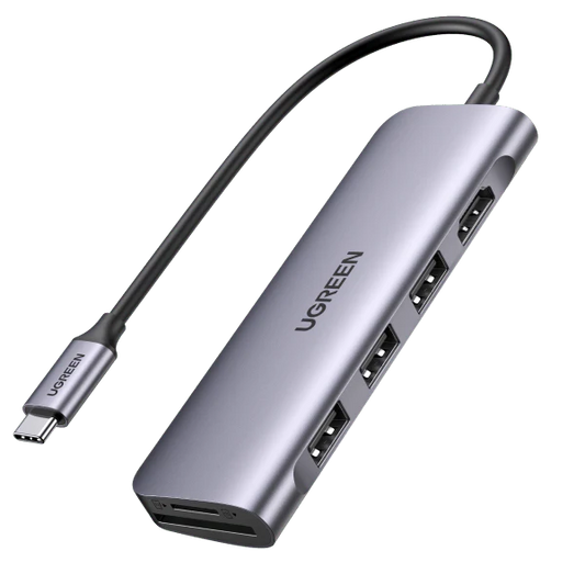 UGREEN USB-C to 3 Ports USB3.0-A Hub + HDMI + TF/SD With PD / 70410