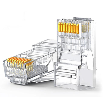 UGREEN Cat 6 Unshielded RJ45 Modular Plugs (10 Pack-50 Pack-100 Pack) - NW120 100 Pack #60558