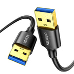 UGREEN Accessories 0.5 Meter #10369 UGREEN USB-A 3.0 Male to Male Cable (Black) / US128