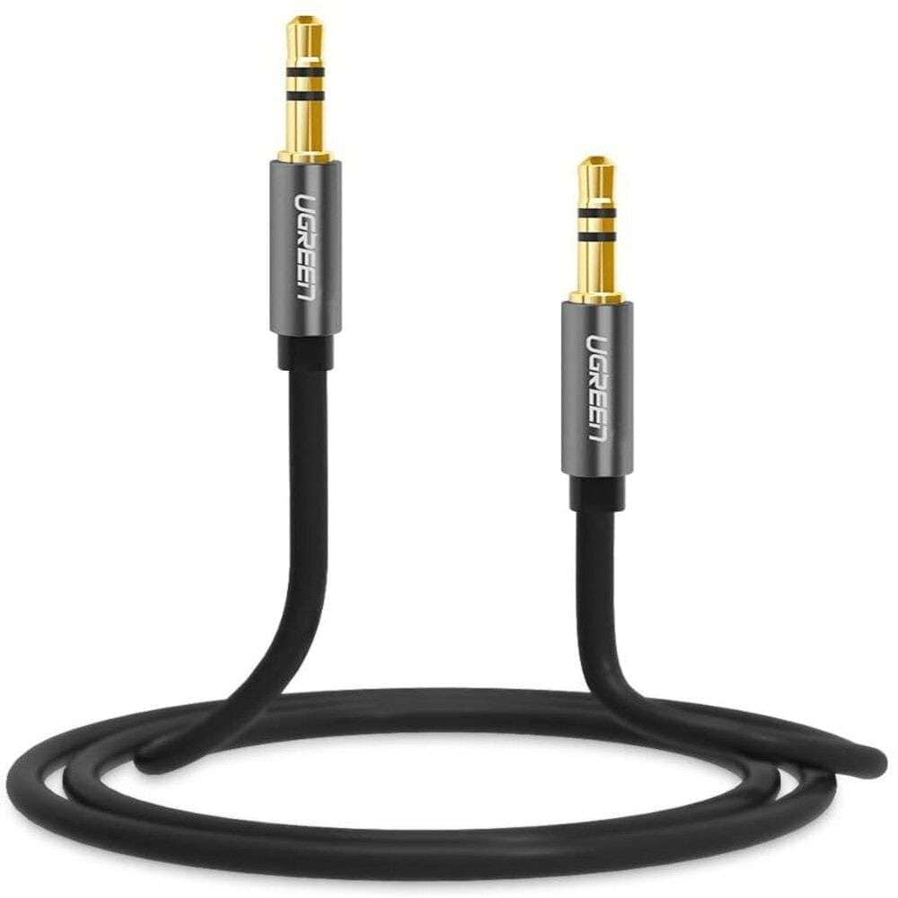 UGREEN 3.5mm Male to 3.5mm Male Cable 0.5m - 5m (Black) /AV119 - متجر نصر