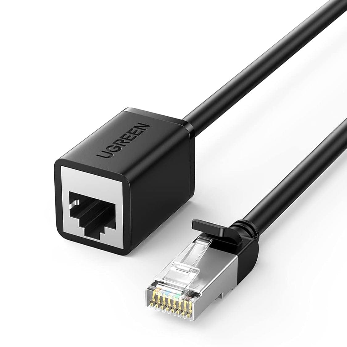 UGREEN Cat 6 F/UTP Ethernet RJ45 Extension Male/Female Patch Cords (Black) | NW112 - متجر نصر
