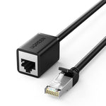 UGREEN Accessories 0.5 Meter #11278 UGREEN Cat 6 F/UTP Ethernet RJ45 Extension Male/Female Patch Cords (Black) - NW112