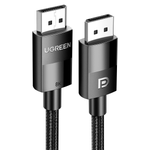 UGREEN Accessories 1 Meter #80390 UGREEN DP Male to Male DP1.4 8K Round Cable ABS Shell Braid (Black) / DP114