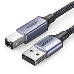 UGREEN Accessories 1M #80801 Ugreen Case USB A Male to USB B 2.0 Printer Cable with Braid Black /US369