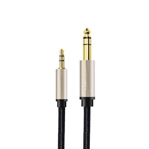 UGREEN Audio TRS Cable Mini Jack 3.5mm / Jack 6.35mm - Gray / AV127 - متجر نصر