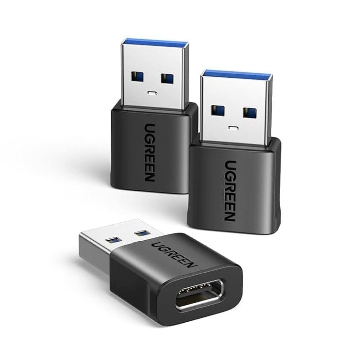 مجموعة محولات يوجرين USB-C أنثى إلى USB-A ذكر (عبوة من قطعتين - عبوة من 3 قطع) / US701 - متجر نصر
