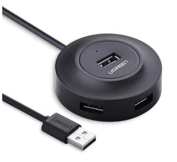 UGREEN Accessories Black #20277 Ugreen HUB USB2.0 4x USB-A 480Mbps 1m / CR106