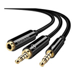 UGREEN Accessories Black #20898 Ugreen 3.5mm Female To 2 3.5mm Male ABS Case Audio Splitter Cable /AV140