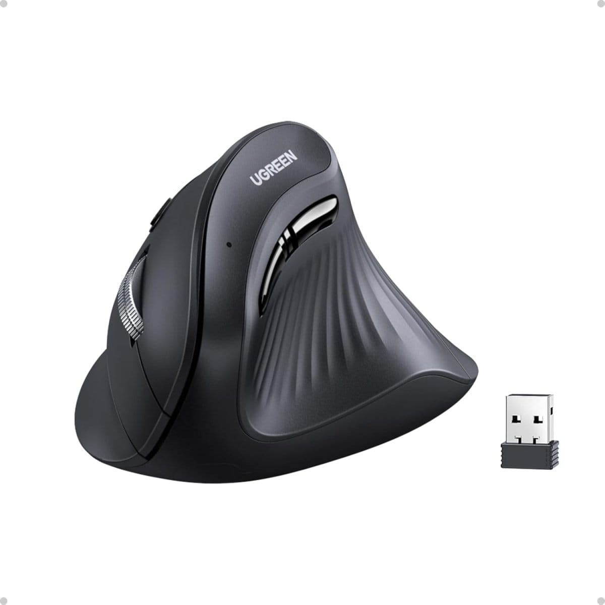 UGREEN Vertical Mouse Wireless (Bluetooth 5.0+2.4G) / MU008 - متجر نصر