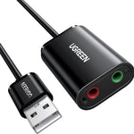 UGREEN Accessories Black #30724 UGREEN USB to 3.5mm Headphone Audio Adapter / US205