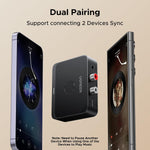 UGREEN Accessories Black #55545 UGREEN-C Bluetooth 6.0 Audio Receiver with LDAC Hi-Res Audio, 15H Battery, Dual Pairing, 3.5mm AUX & RCA Black | BT505