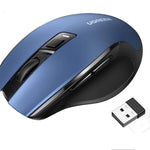 UGREEN Accessories Blue  (AA alkaline battery not included) #15064 UGREEN Ergonomic Wireless Mouse 2.4G 4000DPI Silence Design |Multicolor| MU006