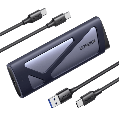 UGREEN-C M.2 NVMe & SATA SSD Enclosure 10Gbps USB 3.2 Gen 2 Gray | CM767 - متجر نصر
