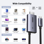 UGREEN Accessories Gray #55330 UGREEN-C USB-C to HDMI Cable 4K 60Hz with 100W PD Charging Port 2m Gray | CM675