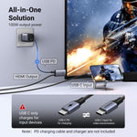 UGREEN Accessories Gray #55330 UGREEN-C USB-C to HDMI Cable 4K 60Hz with 100W PD Charging Port 2m Gray | CM675