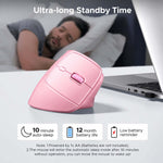 UGREEN Accessories Pink #65666 UGREEN-C Ergonomic Vertical Mouse 2.4GHz & Bluetooth Dual Mode 4000 DPI Pink | M571